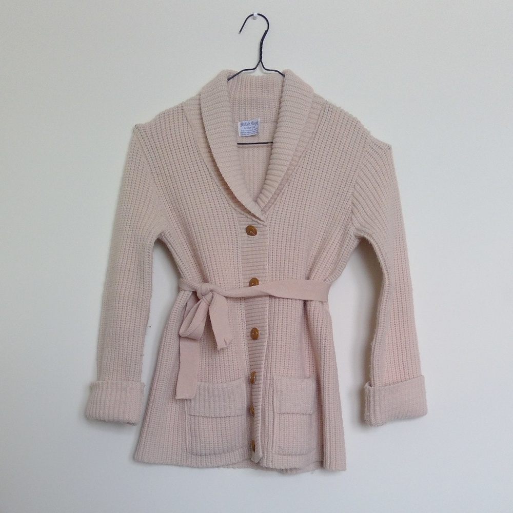 Vintage British Vogue  Knit Cardigan